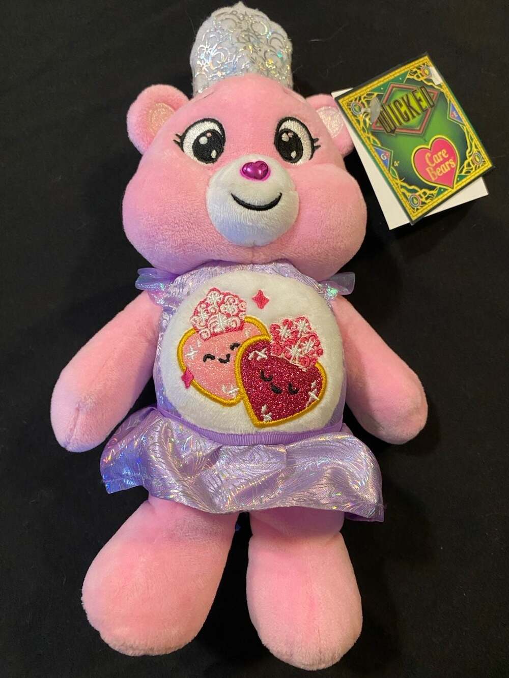 🦋 Care Bears x Wicked Love-a-Lot Bear as Glinda 9" Fun Size Plush
